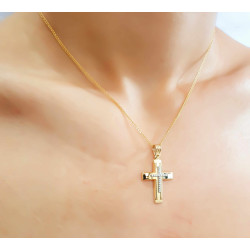 Χρυσός γυναικείος σταυρός 14 Καρατίων