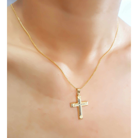 Χρυσός γυναικείος σταυρός 14 Καρατίων