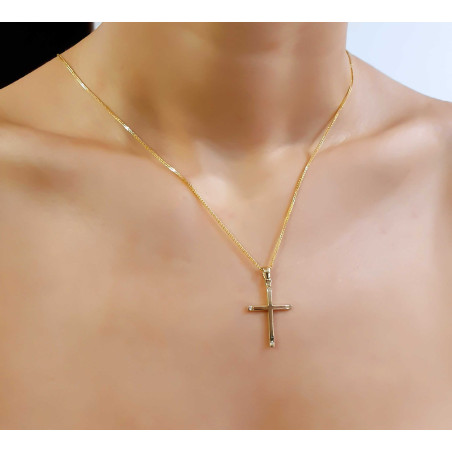 Χρυσός γυναικείος σταυρός 14 Καρατίων