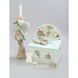 ΠΑΚΕΤΟ ΒΑΠΤΙΣΗΣ ΓΙΑ ΑΓΟΡΑΚΙ ΤΑΞΙΔΙ ΜΕ ΡΟΥΧΟ Carousel ΠΚ-115