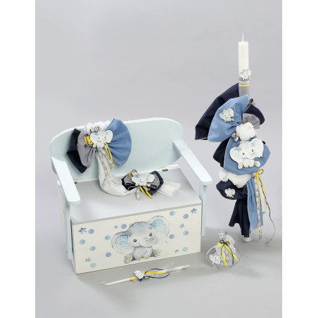 ΠΑΚΕΤΟ ΒΑΠΤΙΣΗΣ ΓΙΑ ΑΓΟΡΑΚΙ ΕΛΕΦΑΝΤΑΚΙ ΜΕ ΡΟΥΧΟ Carrousel ΠΚ-302