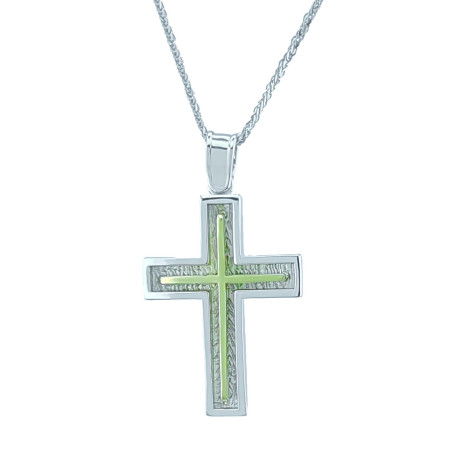 Λευκοχρυσος Σταυρός για Αγόρι 14 Καρατίων