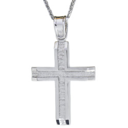 Λευκοχρυσος Σταυρός για Αγόρι 14 Καρατίων