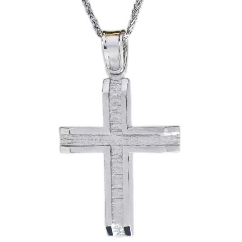 Λευκοχρυσος Σταυρός για Αγόρι 14 Καρατίων