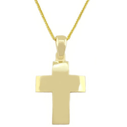 Χρυσός Σταυρός για Κοριτσι 14 Καρατίων 