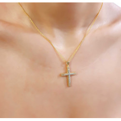 Χρυσός γυναικείος σταυρός 14 Καρατίων
