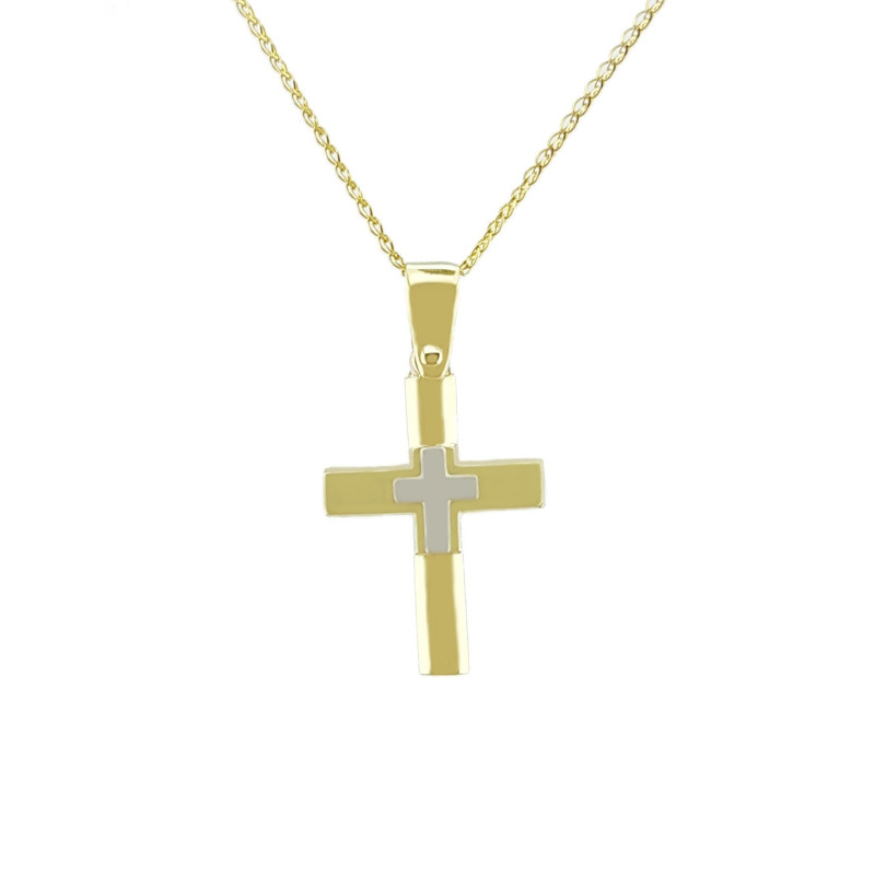 χρυσός Σταυρός για Αγόρι 14 Καρατίων 