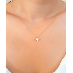 Κολιέ λευκόχρυσο 14 καρατίων