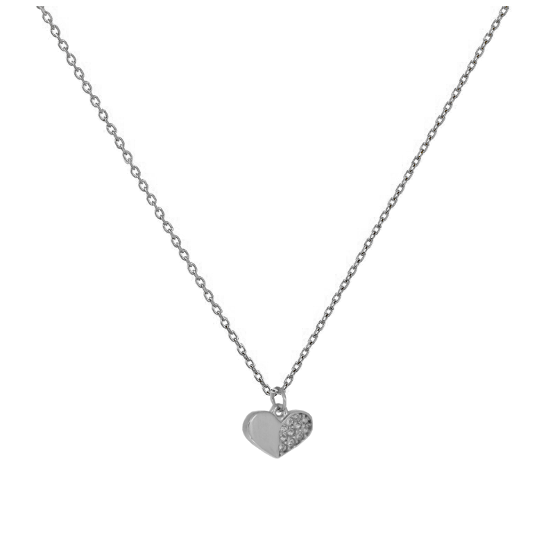 Κολιέ λευκόχρυσο 9 καρατίων