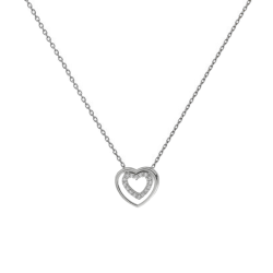 Κολιέ λευκόχρυσο 9 καρατίων