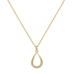 Κολιέ χρυσό 9 καρατίων δάκρυ