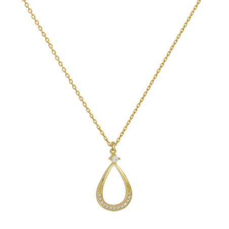 Κολιέ χρυσό 9 καρατίων δάκρυ
