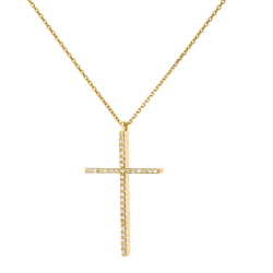 Κολιέ χρυσό 14 καρατίων σταυρουδάκι