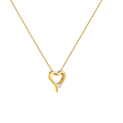 Κολιέ χρυσό14 καρατίων καρδιά