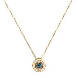 Κολιέ χρυσό 14 καρατίων ματάκι