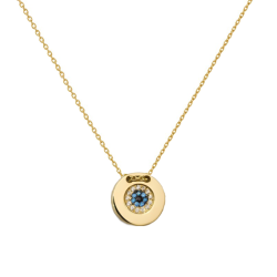 Κολιέ χρυσό 14 καρατίων ματάκι