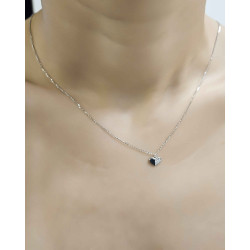 Κολιέ λευκόχρυσο 9 καρατίων