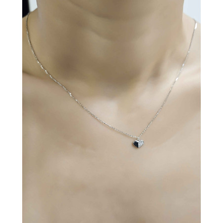 Κολιέ λευκόχρυσο 9 καρατίων