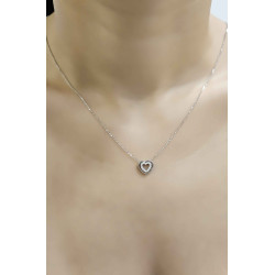 Κολιέ λευκόχρυσο 9 καρατίων