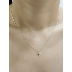 Κολιέ χρυσό 14 καρατίων σταυρουδάκι