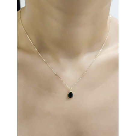 Κολιέ χρυσό 9 καρατίων δάκρυ