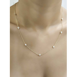 Κολιέ χρυσό 14 καρατίων με σταυρουδάκια