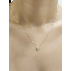 Κολιέ χρυσό 14 καρατίων σταυρουδάκι