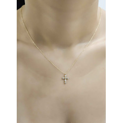 Κολιέ χρυσό 14 καρατίων σταυρουδάκι