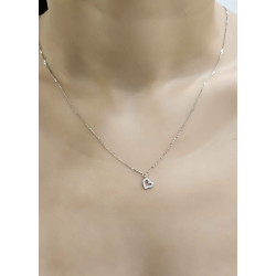 Κολιέ λευκόχρυσο 9 καρατίων