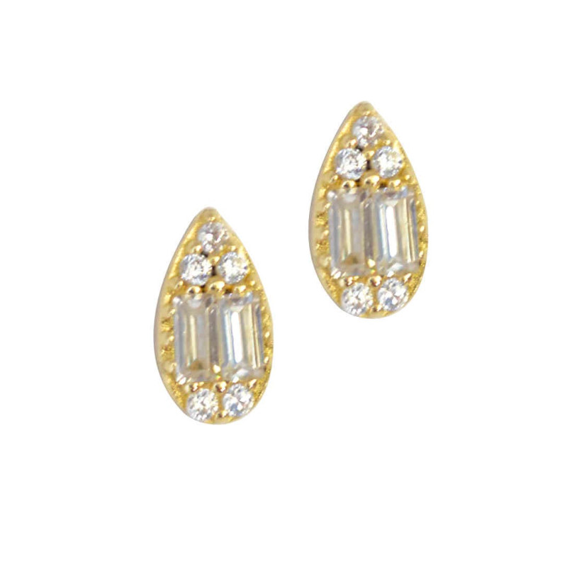 Σκουλαρίκια δάκρυ από Χρυσό 14 Καρατίων