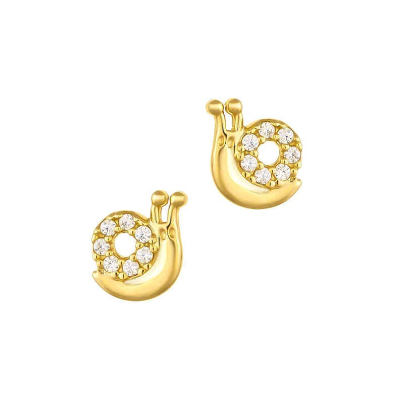 Σκουλαρίκια σαλιγκαράκι από Χρυσό 14 Καρατίων