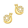 Σκουλαρίκια σαλιγκαράκι από Χρυσό 14 Καρατίων