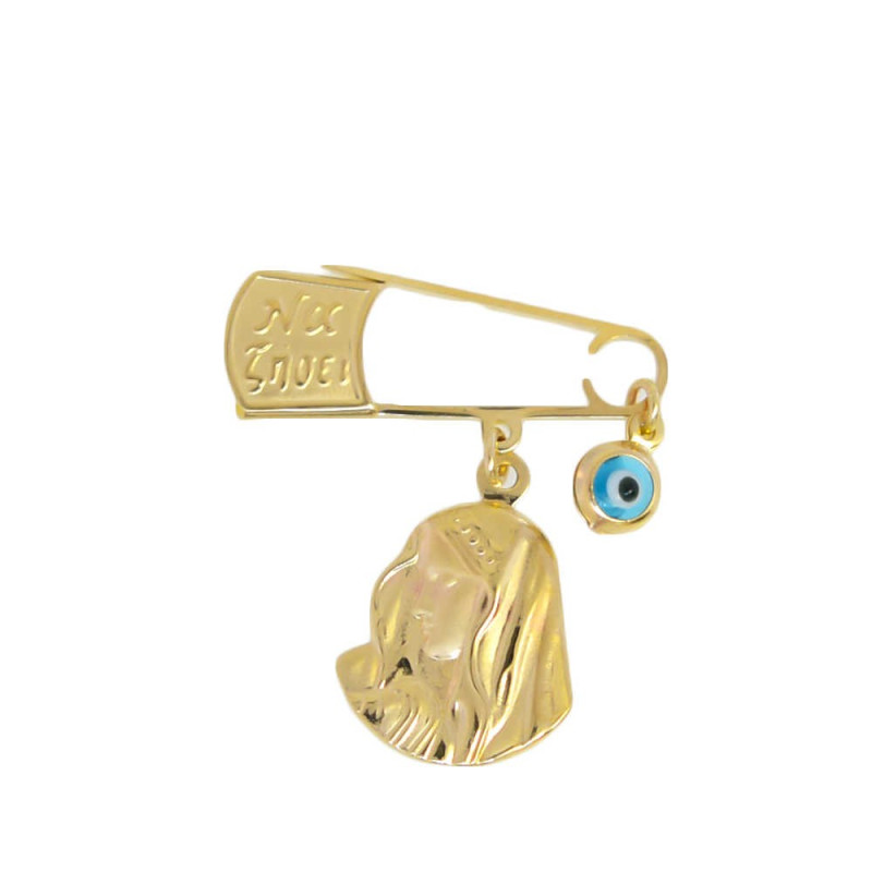 Παραμάνα φυλαχτό από χρυσό 9 Καρατίων