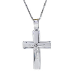 Λευκοχρυσος Σταυρός για Αγόρι 14 Καρατίων