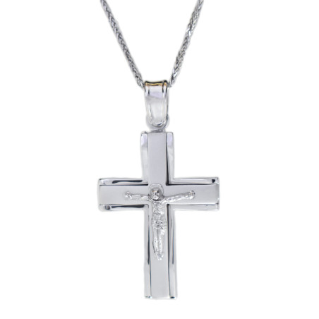 Λευκοχρυσος Σταυρός για Αγόρι 14 Καρατίων