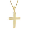 Χρυσός ανδρικός σταυρός με αλυσίδα 14 Καρατίων