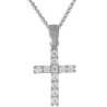 Λευκόχρυσος γυναικείος σταυρός 14 Καρατίων