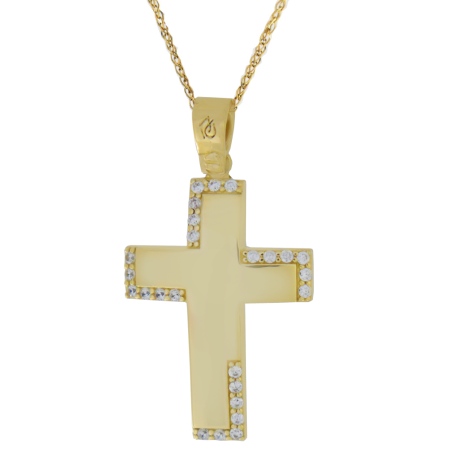Χρυσός γυναικείος σταυρός 14 Καρατίων