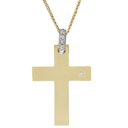 Χρυσός γυναικείος σταυρός 14 Καρατίων