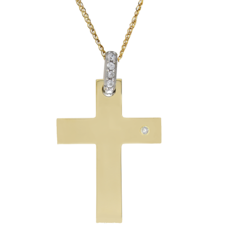 Χρυσός γυναικείος σταυρός 14 Καρατίων