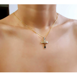 Χρυσός γυναικείος σταυρός 14 Καρατίων