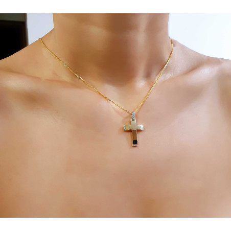 Χρυσός γυναικείος σταυρός 14 Καρατίων
