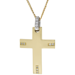 Χρυσός γυναικείος σταυρός 14 Καρατίων