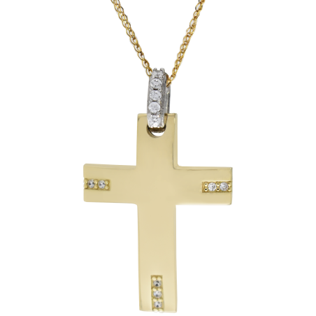 Χρυσός γυναικείος σταυρός 14 Καρατίων