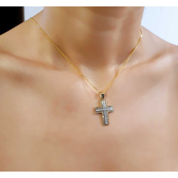 Χρυσός γυναικείος σταυρός 14 Καρατίων