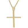 Χρυσός Ανδρικός σταυρός με αλυσίδα 14 Καρατίων