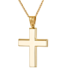 Χρυσός Ανδρικός σταυρός με αλυσίδα 14 Καρατίων