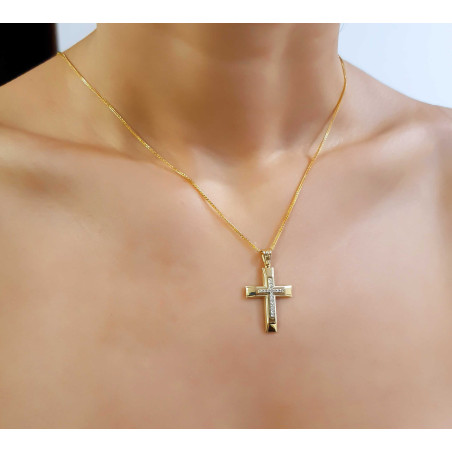 Χρυσός γυναικείος σταυρός 14 Καρατίων