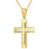 Χρυσός Ανδρικός Σταυρός Με Αλυσίδα 14 Καρατίων