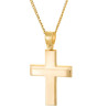 Χρυσός ανδρικός σταυρός με αλυσίδα 14 Καρατίων